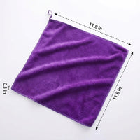 400 GSM Microfibre Cloth and Thickened Microfibre Towel, High Absorbency 30x30cm Plain Weave, Low-Lint for Glass, Kitchen and Car Detailing