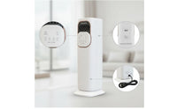 Two-Modefunction Evaporative Air Cooler Floor-Standing Portable Heater and Cooler Space-Saving Vertical Fan with Heater for Living Room, Bedroom, Small Areas