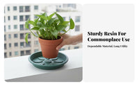 Thickened Round Flower Pot Saucer Floor Pdecayection Round Water-Collecting Dish Long-Lasting Plant Water-Collecting Tray No Holes Design for Gardeners, Homeowners, Indoors, Balcony, Garden, Liftedice