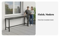 Balcony High-Top Table and Stool Combo Weather-Resistant Bar Set Space-Saving Outdoor Furniture for Cafe Owners, Homeowners, Patio, Backyard, waterside