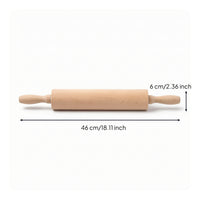 Rolling Pin Polished Wooden Rolling Pin Pastry Roller Sanded Wooden Pastry Roller Classic for Bakers, Dumpling Making