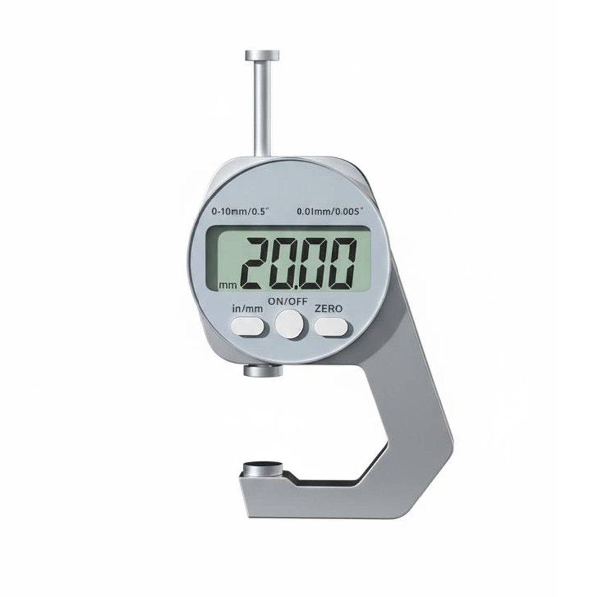Digital Thickness Gauge Multi-Material Electronic Thickness Caliper Inch/Millimeter Conversion Measuring Tool for Jewelers, Research Facility