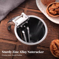Easy Cracking Zinc Alloy Pecan Sheller Keeps Kernel Intact Walnut Sheller Tool Ergonomic Handle for Families, Home Cooks, Holiday Gatherings