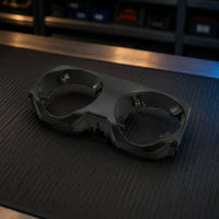Two-Drink Holder Insert Replacement Double Cup Holder Matte Black for Center Console