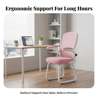 Ergonomic Sled Base Chair Comfortable Padding Sled Base Mesh Chair Sturdy Frame Easy Assembly for Clients