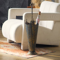 Rustic Umbrella Bucket Antique Finish Vintage Umbrella Stand Retro Household Storage for Entryway
