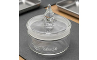 Glass Cleaning Jar with Mesh Sieve Precision Made for Watchmakers, Jewelers