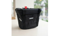 Bike Front Basket with Handles Collapsible Foldable Bike Basket with Zipper Soft-Sided Lightweight for Commuters