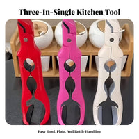 Triple-Function Anti-Scald Gripper Bottle Unseal Er Function Triple-Function Plate Grabber Multifunctional Pot Pan Gripper
