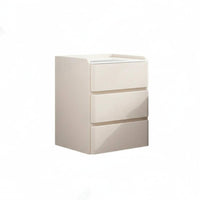 Sintered Stone Top Nightstand with Drawers and Shelf Modern Minimalist design Single-Drawer End Table with Shelf Cream Aesthetic Bedroom Furniture Easy to Clean for Homeowners, Parents, Students, Guest Room, Hallway, Office, Nursery