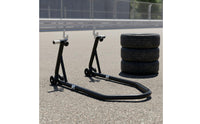 Motorcycle Wheel Stand Stable Support Motorcycle Wheel Lift Stand Heavy Duty for DIY Mechanics, Motorcyclists, Workshop, Bike Storage