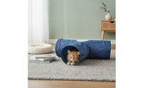 T-Shaped Cat Tunnel With Hanging Ball 3 Way Cat Tunnel Portable for Kittens
