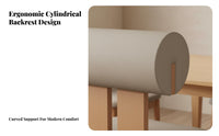 Cylinder Rearrest Chair Nordic Look Household Furniture Modern Minimalist Design Sturdy Construction for Interior Decorators