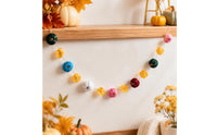 Garland with Velvet Pumpkins Fall Table Centerpiece Lightweight for Mantel, Party Backdrops