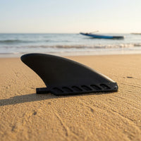 Curved Surfboard Fin with Screw Compact Replacement SUP Fin Portable Thumb Screw Waterproof for Surfing