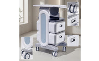 Salon Cart with Drawers Sturdy Rolling Salon Cart Beauty Trolley for Nail Technicians