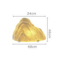 Solar Rock Light Waterproof Stone-Shaped Lamp Decorative Stone Lamp LED Solar Pebble Light Textured Surface for Courtyard, Lawn