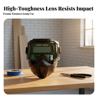 Auto Darkening Metalworking Helmet Glare Reduction Auto-Darkening Metalworking Helmet Welder Hood Adjustable Headband