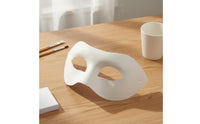 White Pulp Face Covering Lightweight Blank Masquerade Face Covering Comfortable to Wear Craft Supply for Students, Artists, Halloween, Art Projects
