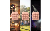 Wearable Muscle Chest Molded Foam Torso with Straps Lightweight Prop Realistic for Adults, Performers, Costume Parties, Stage Performances, Pranks