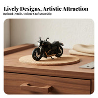 1:64 Scale Motorcycle Highly Detailed Vintage Motorcycle Model Retro Miniature Motorbike Hand-Painted for Display Collection