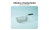 Deep Fryer Basket High Temperature Resistant Deep Fry Basket Stainless Steel Kitchen Utensil for Home Cooks, Food Enthusiasts, Restaurant