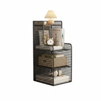 Space-Saving Design Slim Bedside Table Minimalist design Narrow Nightstand Multi-Functional Storage Cabinet for Apartment Dwellers, Homeowners, Students, Small Spaces, Bedroom, Living Room, Entryway