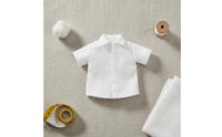 Casual Design Long Sleeve Doll Shirt Easy to Match Short Sleeve Doll Shirt Versatile Toy Clothing Peter Pan Collar for Collection Display, Photo Props