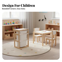 Solid Wood Construction Wooden Storage Cabinet with Bins Child-Centered Inspired Toy Organizer Child-Friendly Design children's Furniture Rounded Corners for Toddlers, Teachers, Parents, Playroom, Preschool, Kindergarten, Classroom