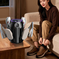 6-Arm Shoe Dryer Digital Display Shoe Dryer Drying Appliance Built-in Timer 110V