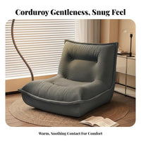 Luxurious Comfort Armless Lounger Thick Padding Ergonomic Lounger Retains Shape Lounge Chair Modern Design for Young Adults, Meditators, Bedroom, Living Room, Balcony, Reading Nook