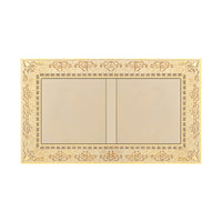 Wall Plate with Floral Border Antique Gold Switch Faceplate Ornate