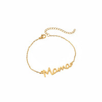Mama Letter Bracelet Stainless Steel Mama Word Bracelet Light Luxury for Mothers