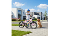 Boys and Girls Bike Adjustable Saddle Children's Bike with Training Wheels Double Brake System Children's Bike with Basket