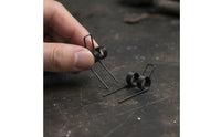 3 Pieces Black Double Torsion Spring Clip Wear Resistant Double Torsion Spring Heavy Duty Hardware Lightweight for DIYers