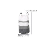 Cylindrical Laundry Basket Circular Handles Foldable Laundry Basket Grip Covers