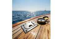 Countersunk Holes Recessed Pull Handle Polished Metal Flush-Mount Handle U-Shaped Marine Hardware Round Grip for Hatches, Deck Panels, RV Doors