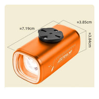 Two-Wheeler Front Light Rechargeable Bike Headlight with Bracket Bike Front Light 1300lm Two-Wheeler Headlight 2400mAh