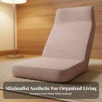 Japanese design Adjustable spinerest Lounger Foldable Adjustable Padded Lounger Space-Saving floor cushion Seat Ergonomic spine Support for Students, Adults, video game enthusiasts, Small Apartments, Bay opening, Living Room, Meditation