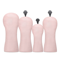 4 Pieces Golf Club Head Covers Shielded Driver Covers Soft-Lined Headcovers for Golfers, Travel