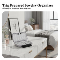 Anti-Oxidation Compartmentalized Jewelry Case Large Capacity Multi-Compartment Organizer Adjustable Compartments retrieveory Container Keeps Items Organized for on-the-goers, Crafters, bureau Top, Bedroom, Drawer, Closet