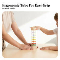 Colorful Design Rain Sound Tube Visually Stimulating Rainstick Shaker Easy to Play for Toddlers, Babies, Music Class, Classroom