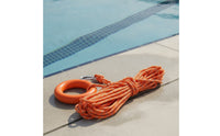 Buoyant Rope with Snap Hook Resistant Reflective Assistance Rope Buoyant Throw Line with Hook for Pools