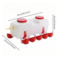 Constant Water Level Automatic Chicken Waterer with Buoyant Valve Sturdy Automatic Chicken Waterer Continuous Self-Filling Poultry Drinker Fresh for Chickens