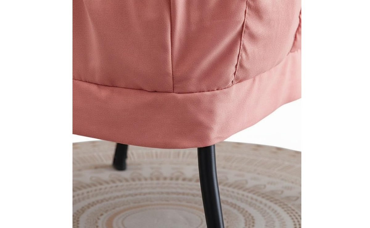 Soft Cushioning Single Lazy Sofa Skin-Friendly Material Lazy Sofa Chair Ergonomic Design Upholstered Armchair Side Storage Pocket for College Students, Dorm Room, Bedroom, Home Office, Balcony
