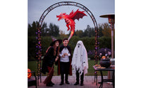 Hanging Dragon Illuminated Inflatable Dragon with Light Halloween Decoration Glowing for Yard, Porch