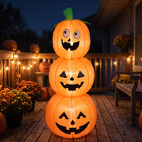Easy to Install Inflatable Pumpkin with Stakes Waterproof Inflatable Pumpkins with Stakes Festive Pumpkin Decoration Lightweight for Yard
