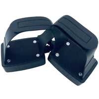 Reinforced Exercise Bike Pedals with Straps Threaded Exercise Cycle Pedals with Straps Anti-Slip Adjustable for Indoor Cycling