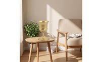 Gold-Colored Goblet Vase Slender Vase with Pedestal Flared Compote Bowl Golden for Receptions