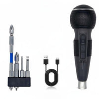 1800mAh Li-Ion Battery Handheld Shaped Electric Screwdriver Cordless Rechargeable Power Screwdriver Adjustable Rotational Force for DIY Enthusiasts, Home Repair, Furniture Assembly
